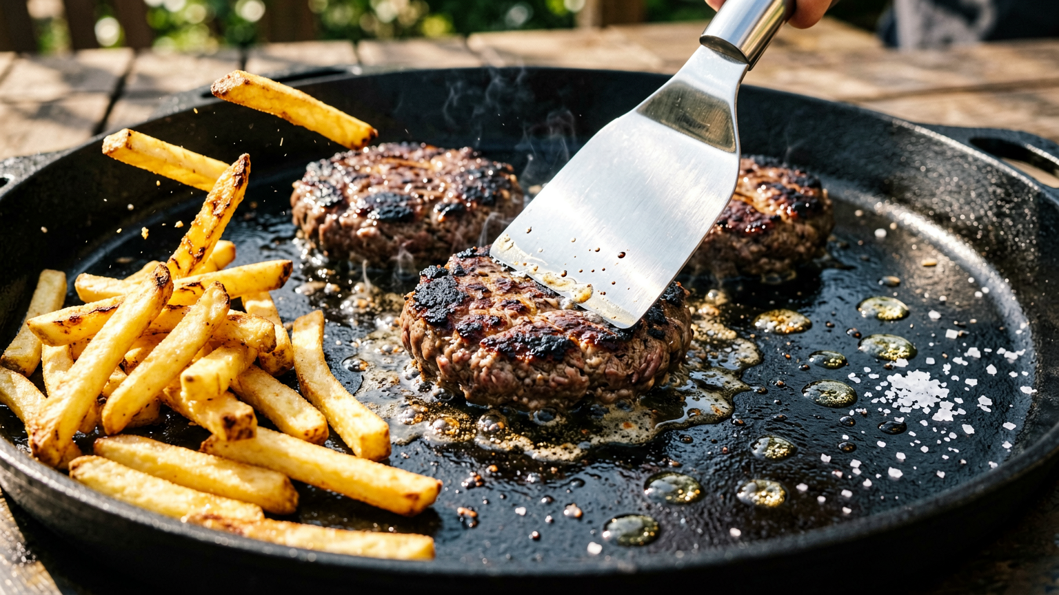 Master the Blackstone Griddle: Ultimate Smash Burgers & Fries Recipe