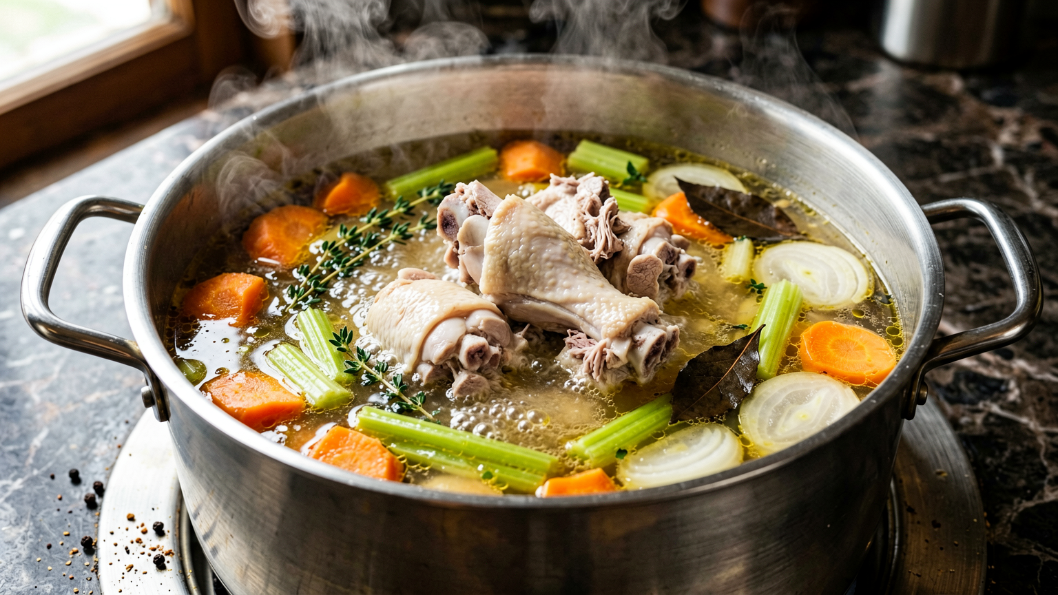 Nourishing Homemade Chicken Bone Broth Recipe (Rich & Flavorful!)