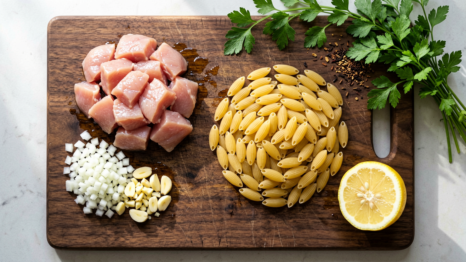 One-Pan Lemon Herb Chicken and Orzo: A Weeknight Dinner Dream
