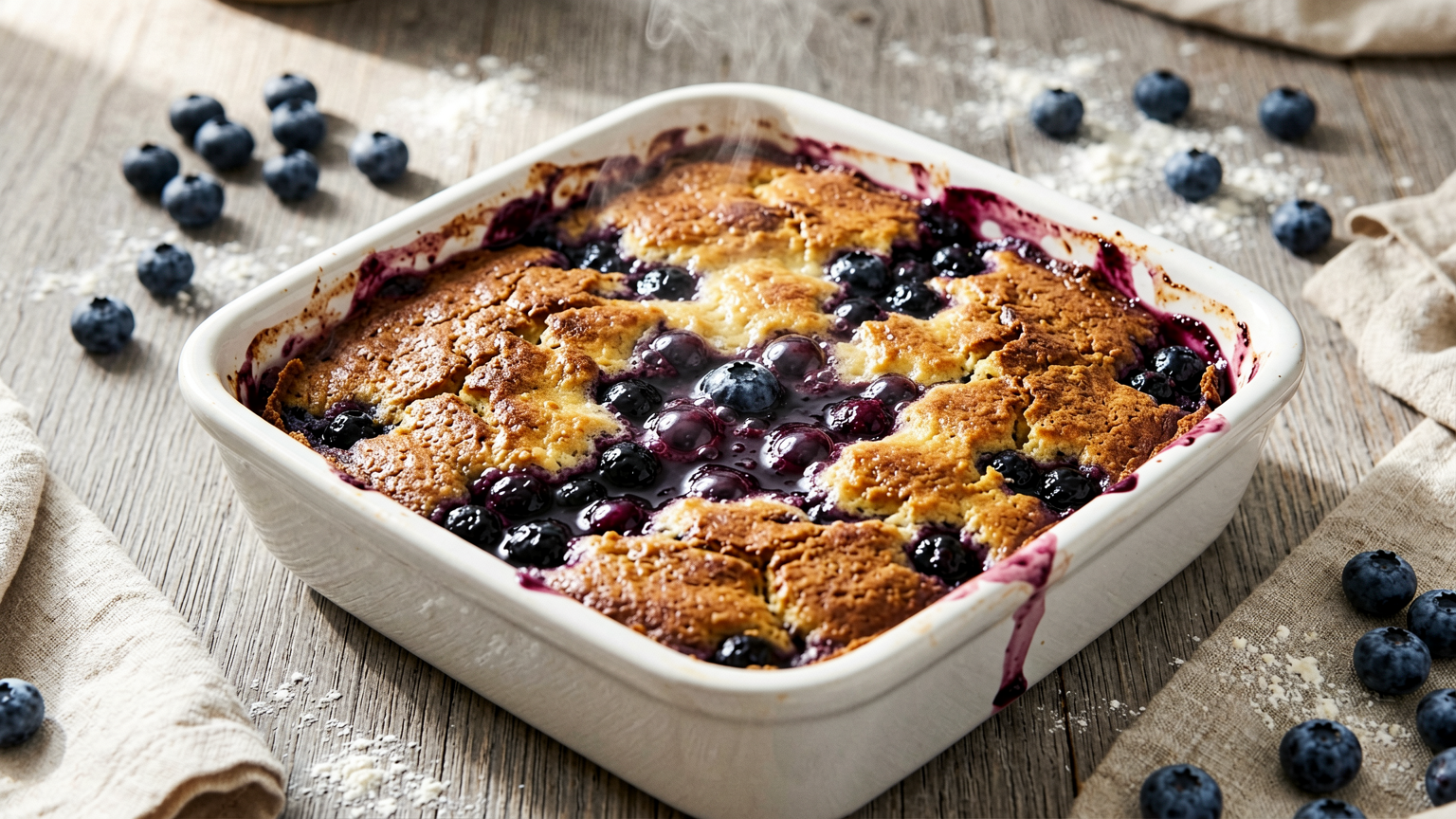 Easiest 3-Ingredient Blueberry Cobbler: A Sweet & Simple Dessert