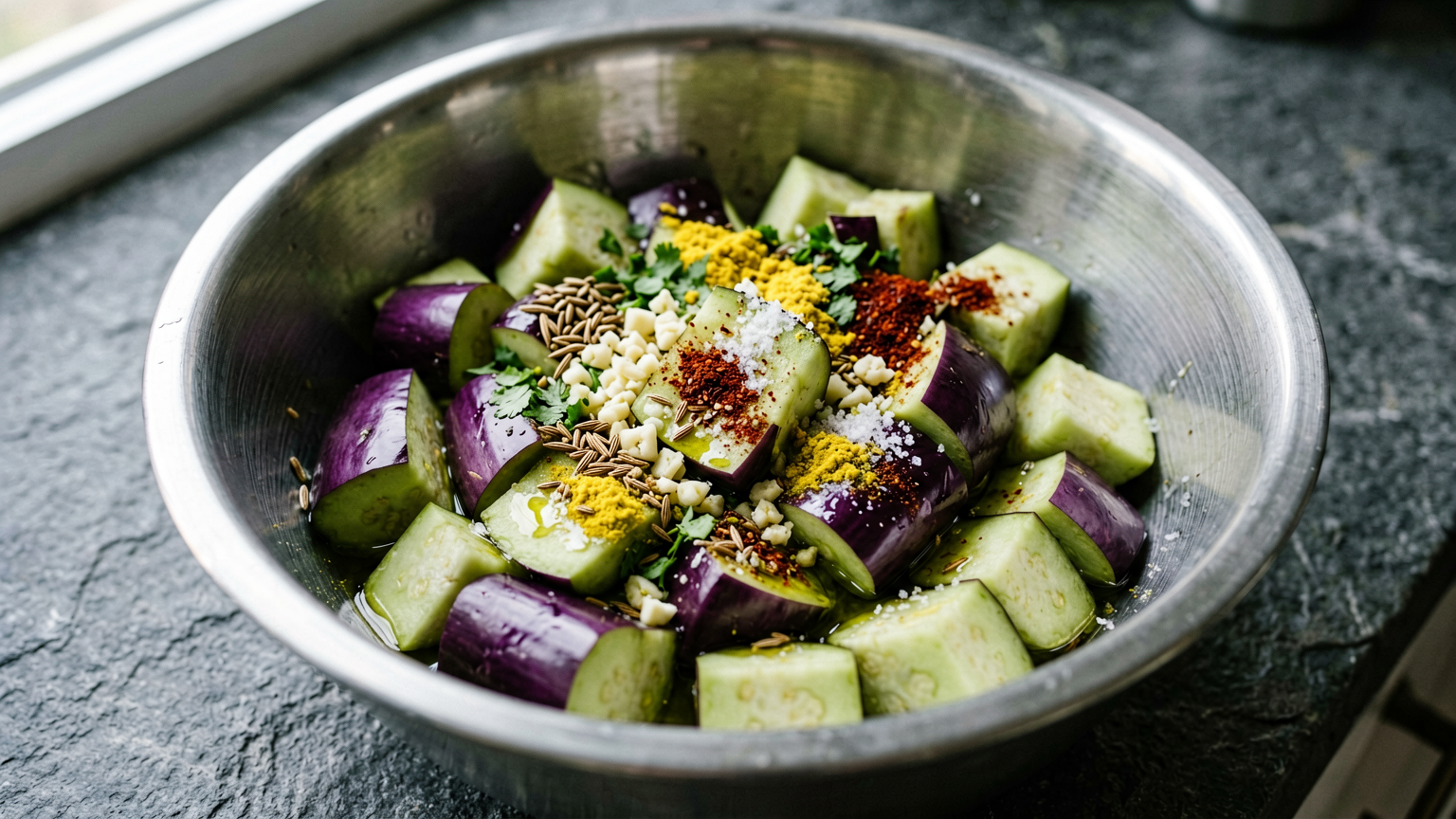 Spicy Garlic Roasted Brinjal: An Easy & Flavorful Indian Vegetable Side Dish