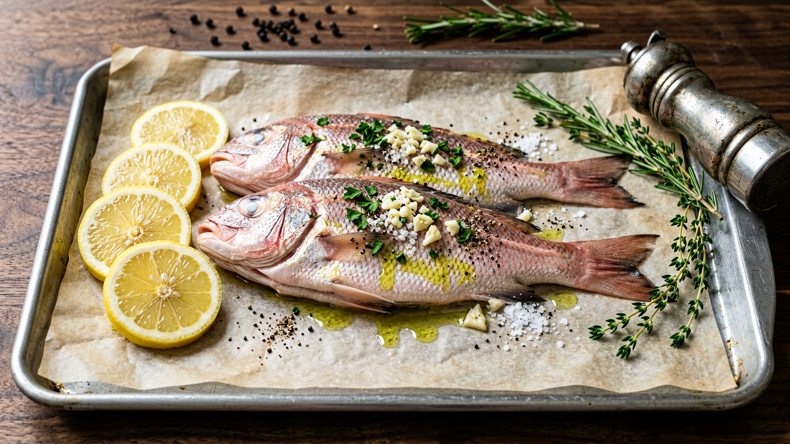 Lemon Herb Baked Red Snapper: A Simple & Flavorful Dinner